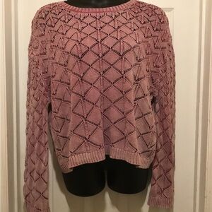 DR2 Women's Pink Crew Neck Sweater
